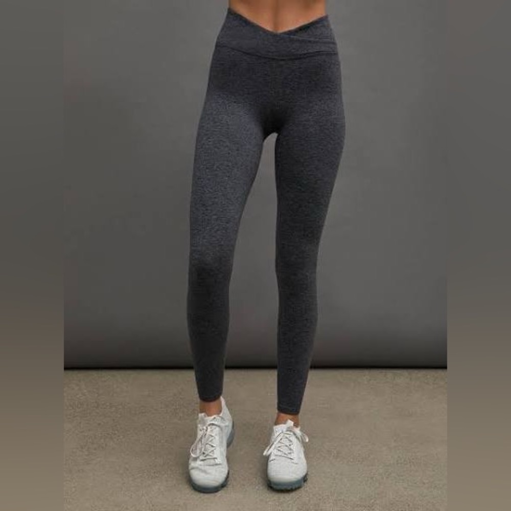 Carbon38 Wrap Leggings in Heather Melt